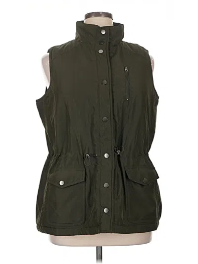 Pre-owned Avenue Vest In Green