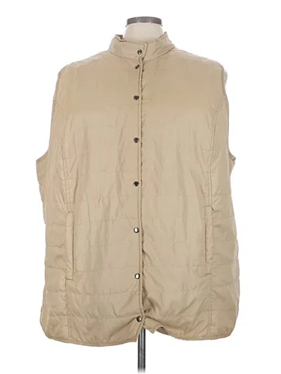 Pre-owned Avenue Vest In Tan