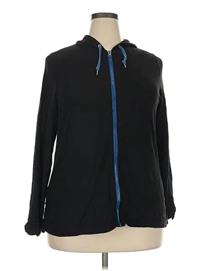 Pre-owned Avenue Zip Up Hoodie In Black