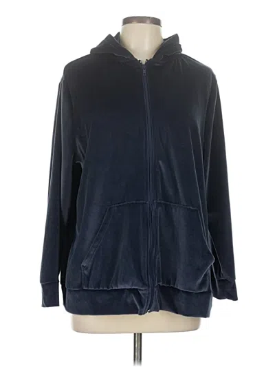 Pre-owned Avenue Zip Up Hoodie In Blue