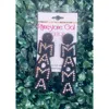 Avenue Zoe Women's Glam Mama Beaded Statement Earrings In Black In Black