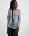 Aveto Juniors' Long-sleeve T-shirt In Ultimate Grey