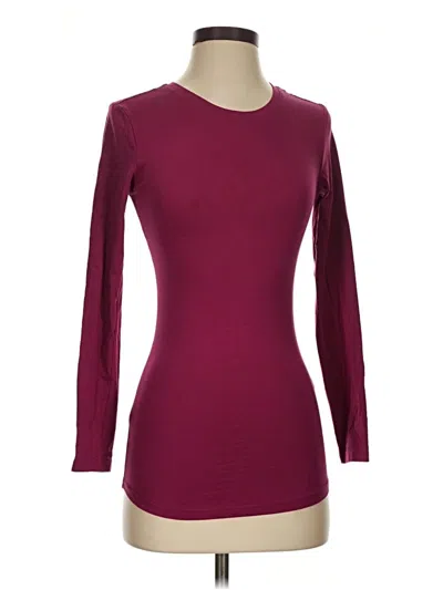 Pre-owned Aveto Long Sleeve T-shirt In Burgundy