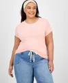 Aveto Plus Size Basic Crewneck Short-sleeve T-shirt