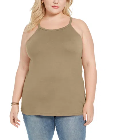 Aveto Trendy Plus Size Halter Tank Top