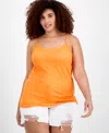 Aveto Trendy Plus Size Tank Top In Orange