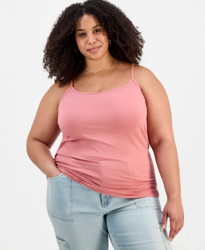 Aveto Trendy Plus Size Tank Top In Pink