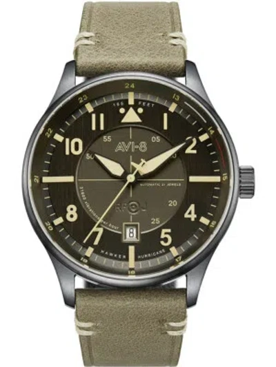 Pre-owned Avi-8 Av-4094-04 Hawker Hurricane Automatic Mens Watch 43mm 5atm