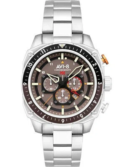 Pre-owned Avi-8 Av-4100-33 Hawker Hunter Dual Time