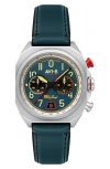 Avi-8 Bell X-1 Machbuster Chronograph Watch, 41mm In Green
