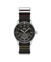 Avi-8 Men's Flyboy Airmaster Sector Meca-quartz Black Nylon Strap Watch, 40mm In Black