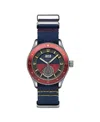 Avi-8 Men's Flyboy Airmaster Sector Meca-quartz Blue Nylon Strap Watch, 40mm