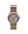 Avi-8 Men's Flyboy Airmaster Sector Meca-quartz Gray Nylon Strap Watch, 40mm In Gray