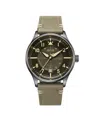Avi-8 Men's Hawker Hurricane Kent Automatic Gray Leather Strap Watch, 43mm In Gray