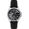 Avi-8 P-51 Mustang Patriot Automatic Ve-day 80th Anniversary Limited Edition Leather Strap Watch, 43 In Black