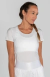 Avi Bounce-it  Pickleball Short Sleeve In Club White