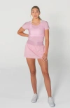 Avi Bounce-it  Pickleball Short Sleeve In Pink Orchid