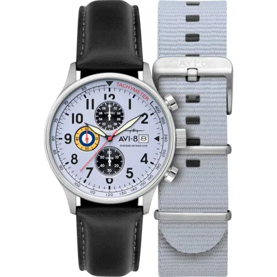 Avi-8 Hawker Hurricane Classic Chronograph Watch, 44mm In Grey