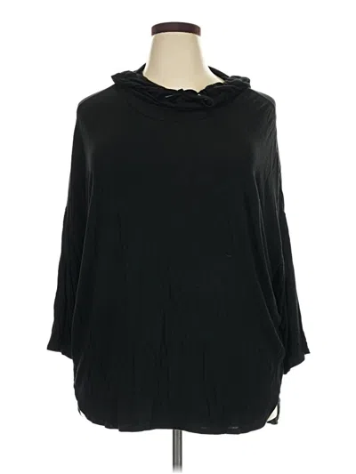 Pre-owned Avia 3/4 Sleeve Top Black Cowl Neck Tops