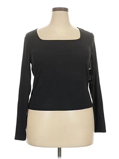 Pre-owned Avia 3/4 Sleeve T-shirt In Black