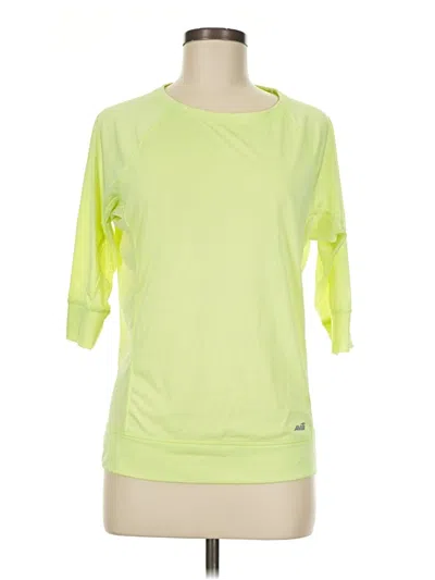 Pre-owned Avia 3/4 Sleeve T-shirt In Green