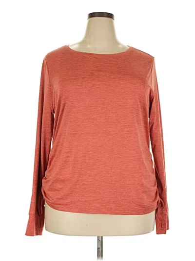 Pre-owned Avia 3/4 Sleeve T-shirt In Orange