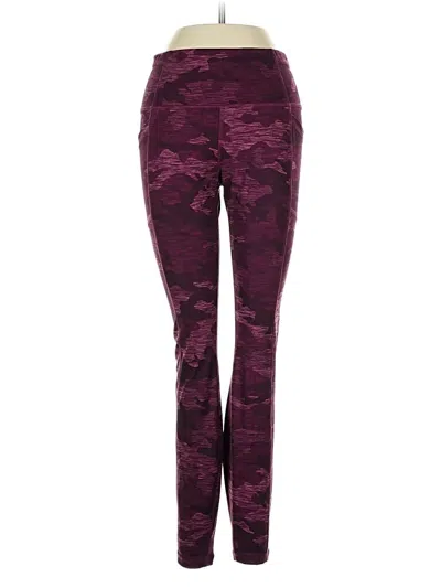 Pre-owned Avia Active Pants In Burgundy