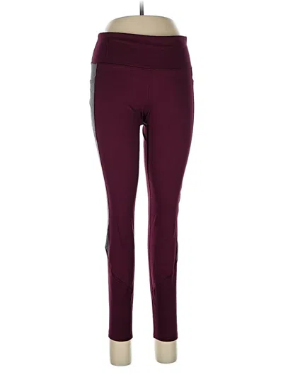 Pre-owned Avia Active Pants In Burgundy