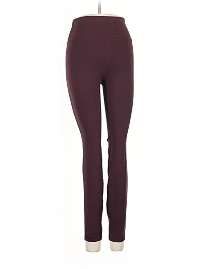 Pre-owned Avia Active Pants In Burgundy