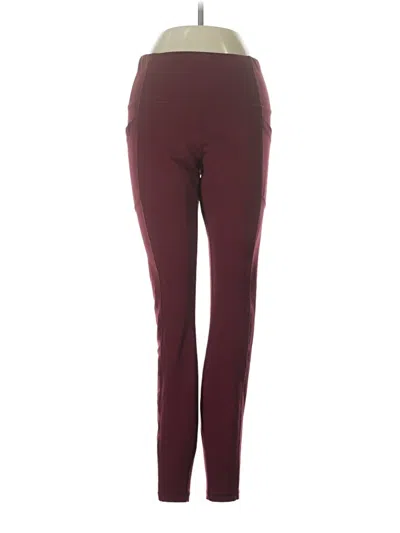 Pre-owned Avia Active Pants In Burgundy