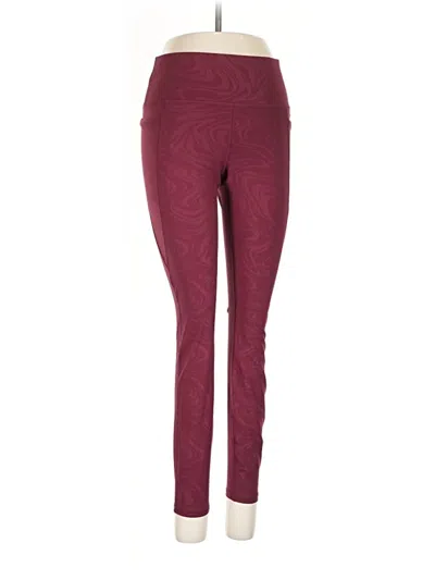 Pre-owned Avia Active Pants In Burgundy