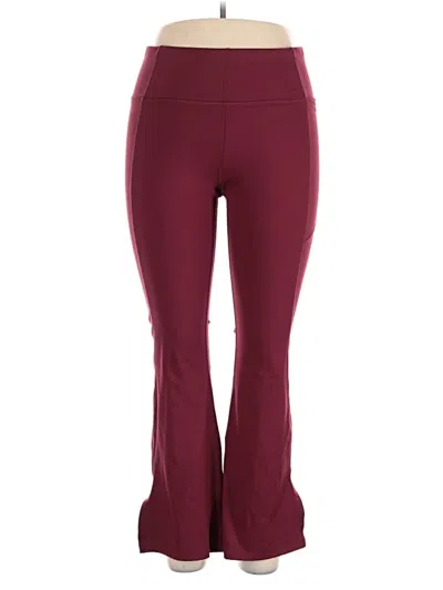 Pre-owned Avia Active Pants In Burgundy