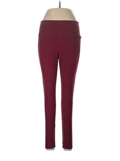 Pre-owned Avia Active Pants In Burgundy