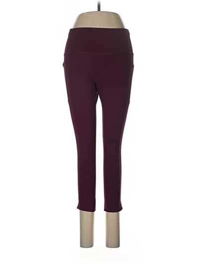 Pre-owned Avia Active Pants In Burgundy