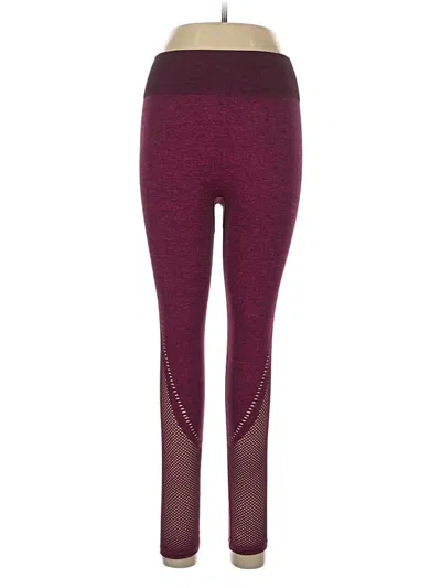 Pre-owned Avia Active Pants In Burgundy