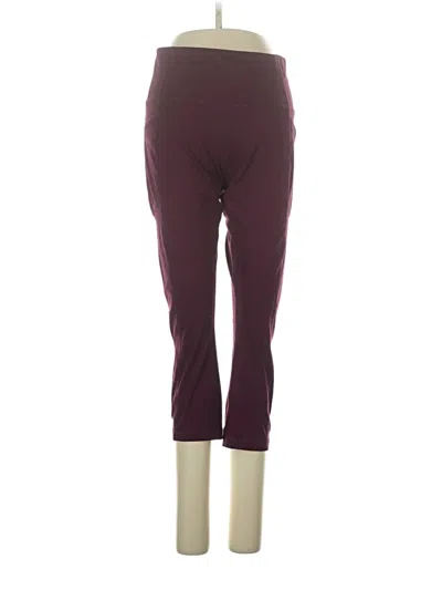 Pre-owned Avia Active Pants In Burgundy