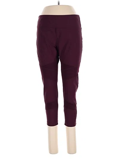 Pre-owned Avia Active Pants In Burgundy