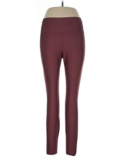 Pre-owned Avia Active Pants In Burgundy