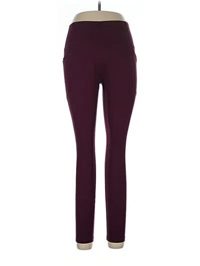 Pre-owned Avia Active Pants In Burgundy