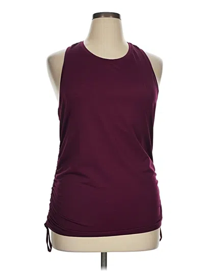 Pre-owned Avia Active Tank Top In Burgundy