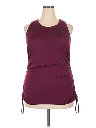Pre-owned Avia Active Tank Top In Burgundy