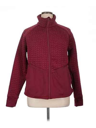 Pre-owned Avia Cardigan Sweater In Burgundy