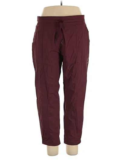 Pre-owned Avia Casual Pants In Burgundy