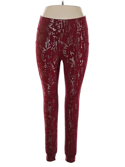 Pre-owned Avia Casual Pants In Burgundy