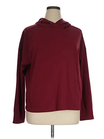 Pre-owned Avia Fleece Jacket In Burgundy