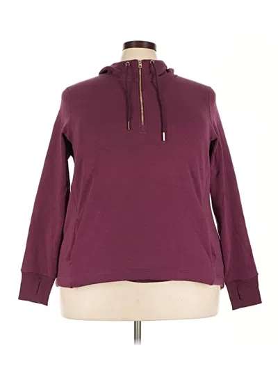 Pre-owned Avia Fleece Jacket In Burgundy