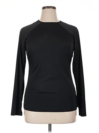 Pre-owned Avia Long Sleeve T-shirt In Black