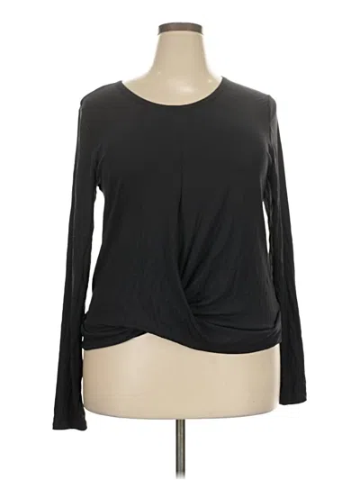 Pre-owned Avia Long Sleeve T-shirt In Black
