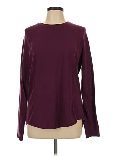 Pre-owned Avia Long Sleeve T-shirt In Burgundy