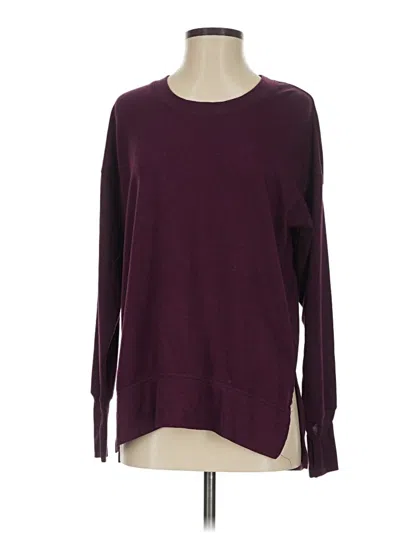 Pre-owned Avia Long Sleeve T-shirt In Burgundy